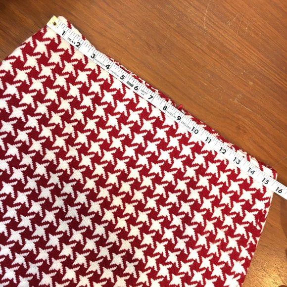 Talbots Red & White Wool Houndstooth Pencil Skirt Vtg Size 6 - Picture 10 of 11
